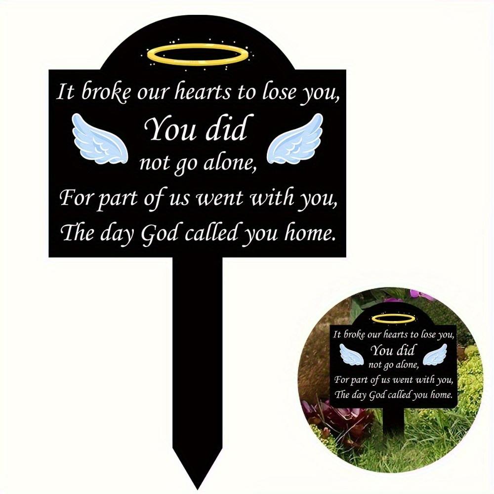 Memorial Garden Piles. Waterproof cemetery signs & classic outdoor decor to honor loved ones.
Memorial Garden Piles. Waterproof cemetery signs & classic outdoor decor to honor loved ones.