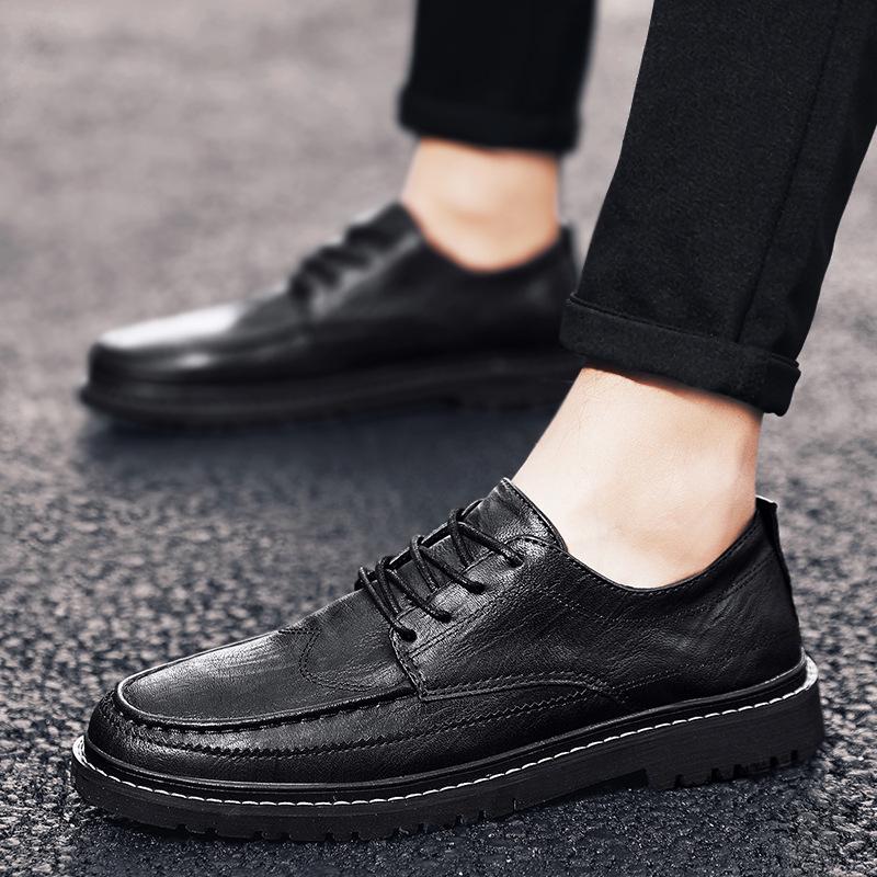 Lace-up men s shoes British formal men s leather shoes Europe, America 2025 spring youth business leisure Korean version small leather shoes 44
Lace-up men s shoes British formal men s leather shoes Europe, America 2025 spring youth business leisure Korean version small leather shoes 44
