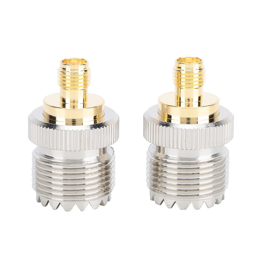2pcs SMA Female to UHF Female Adapter Connector Brass 50 Ohm Connector for Antennas 
2pcs SMA Female to UHF Female Adapter Connector Brass 50 Ohm Connector for Antennas
