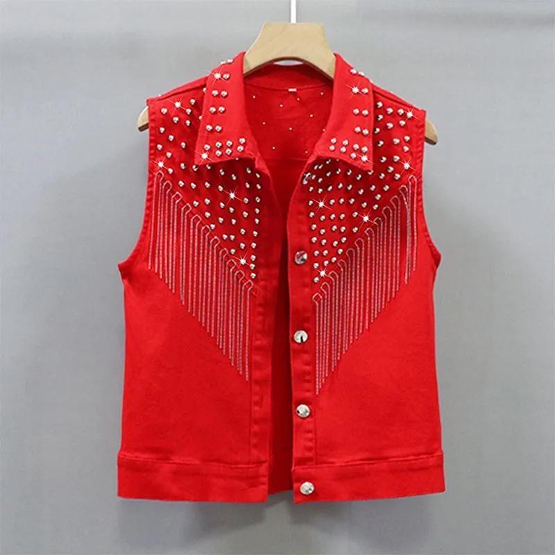 Women s Summer Korean-Style Plus Size Heavy-Duty Denim Vest with Fringe Chain Detail Slim-Fit Short Design Jacket 5XL
Women s Summer Korean-Style Plus Size Heavy-Duty Denim Vest with Fringe Chain Detail Slim-Fit Short Design Jacket 5XL