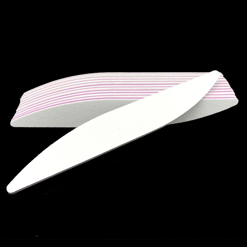 10Pcs Professional Nail File 100/180 Buffer Block White Crescent Moon for ManicureTool 10pcs
10Pcs Professional Nail File 100/180 Buffer Block White Crescent Moon for ManicureTool 10pcs