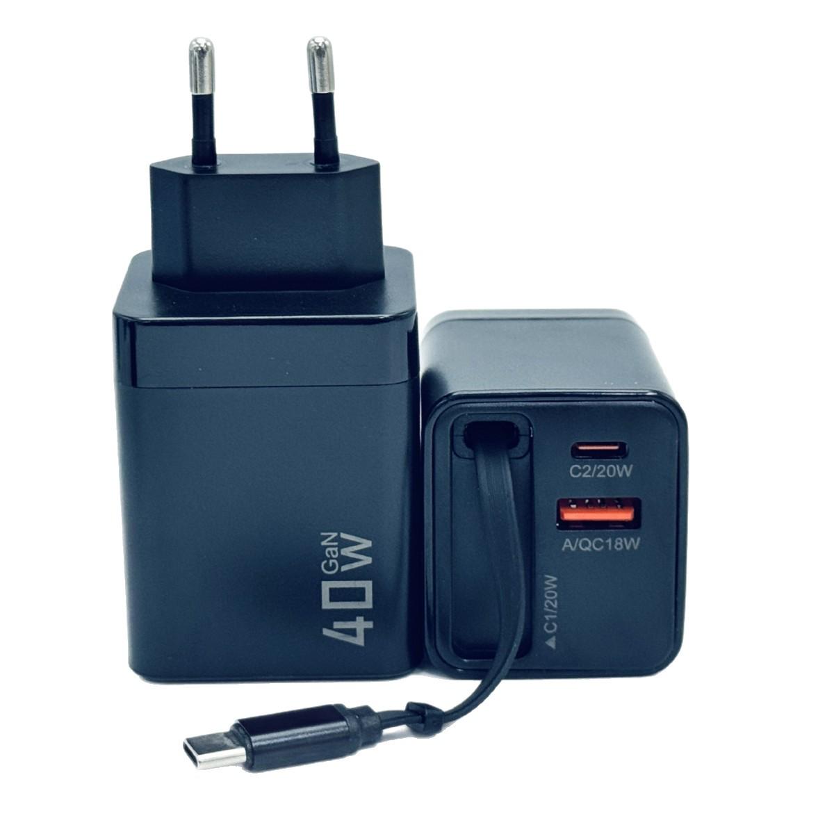 65W Gallium Nitride Retractable Cable Charger, European & US PD Adapter for Samsung & Apple 40W Retractable Cable (European Standard) білий
65W Gallium Nitride Retractable Cable Charger, European & US PD Adapter for Samsung & Apple 40W Retractable Cable (European Standard) білий