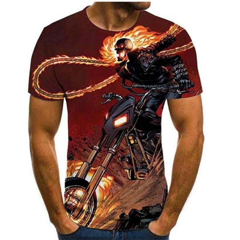 Летний топ с круглым вырезом и 3D-принтом пламени и черепа, модная повседневная мужская футболка с коротким рукавом 6XL
Летний топ с круглым вырезом и 3D-принтом пламени и черепа, модная повседневная мужская футболка с коротким рукавом 6XL