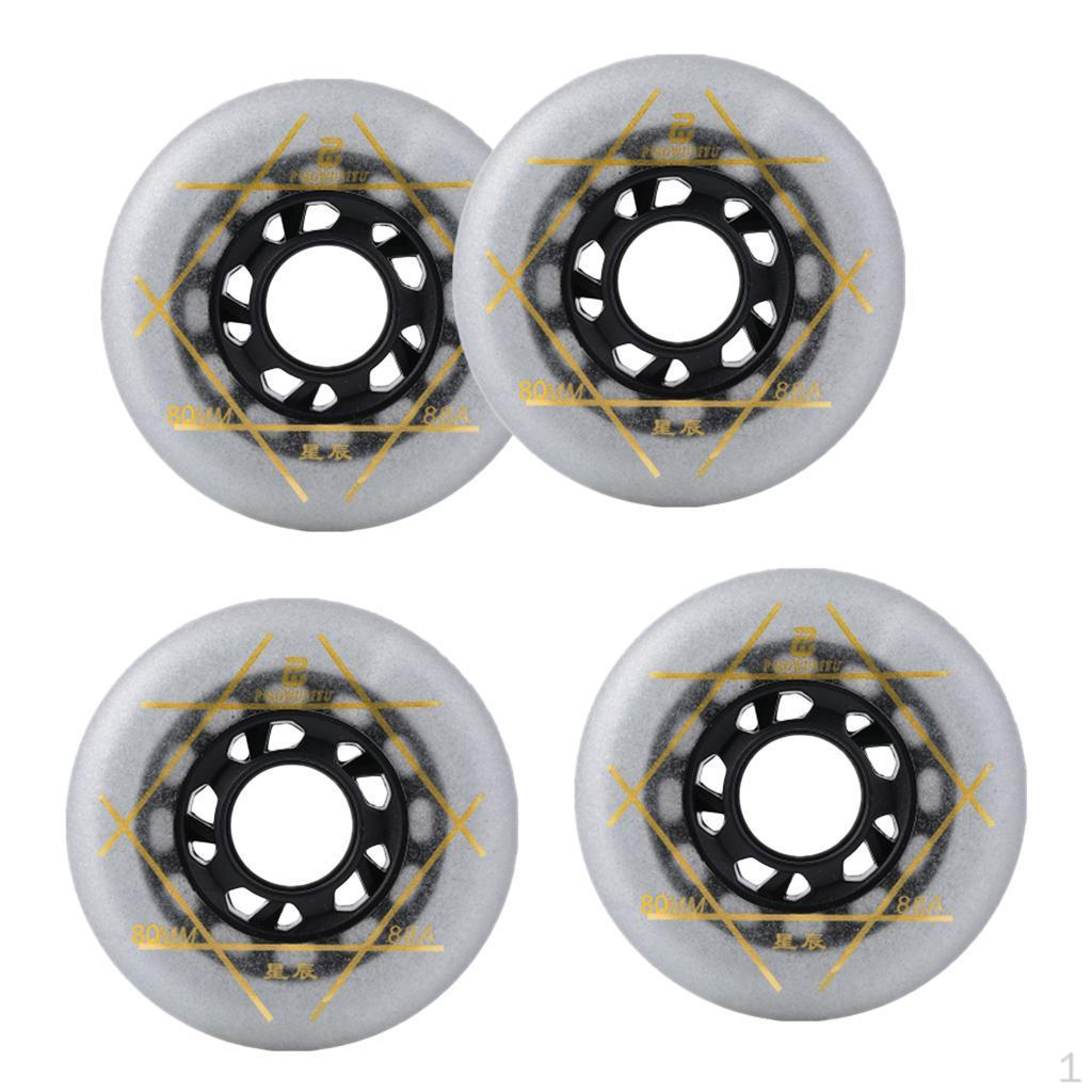 4 Pcs Outdoor Inline & Roller Skates Skating Replacement 88a PU Wheel 72 / 76 80 cm wear resistant 80mm срібний
4 Pcs Outdoor Inline & Roller Skates Skating Replacement 88a PU Wheel 72 / 76 80 cm wear resistant 80mm срібний