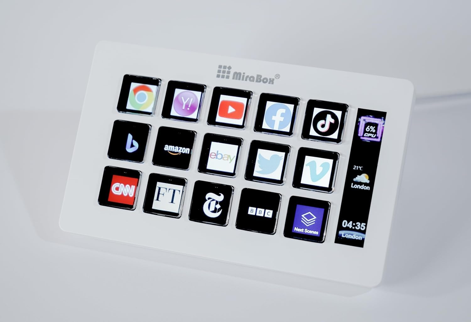 HSV293 Slim Shortcut Keys 15 Custom Keys Windows Twitch YouTube 10/macOS (Білий) білий
HSV293 Slim Shortcut Keys 15 Custom Keys Windows Twitch YouTube 10/macOS (Білий) білий