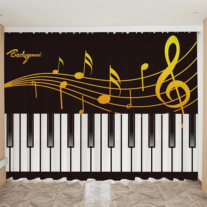 2 шт. Индивидуальная штора Современная Простая Ноты музыкальных инструментов Фортепиано Скрипка Креативный Музыкальный класс Магазин фортепиано Штора для танцевальной студии 100W130H(CM)40x51in&Grommet Top
2 шт. Индивидуальная штора Современная Простая Ноты музыкальных инструментов Фортепиано Скрипка Креативный Музыкальный класс Магазин фортепиано Штора для танцевальной студии 100W130H(CM)40x51in&Grommet Top