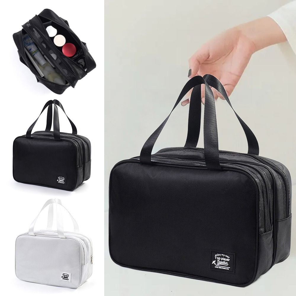 Handle Bathing Storage Bag Large Capacity Toilettas Makeup Organizer Cosmetic Washbag Travel чорний
Handle Bathing Storage Bag Large Capacity Toilettas Makeup Organizer Cosmetic Washbag Travel чорний