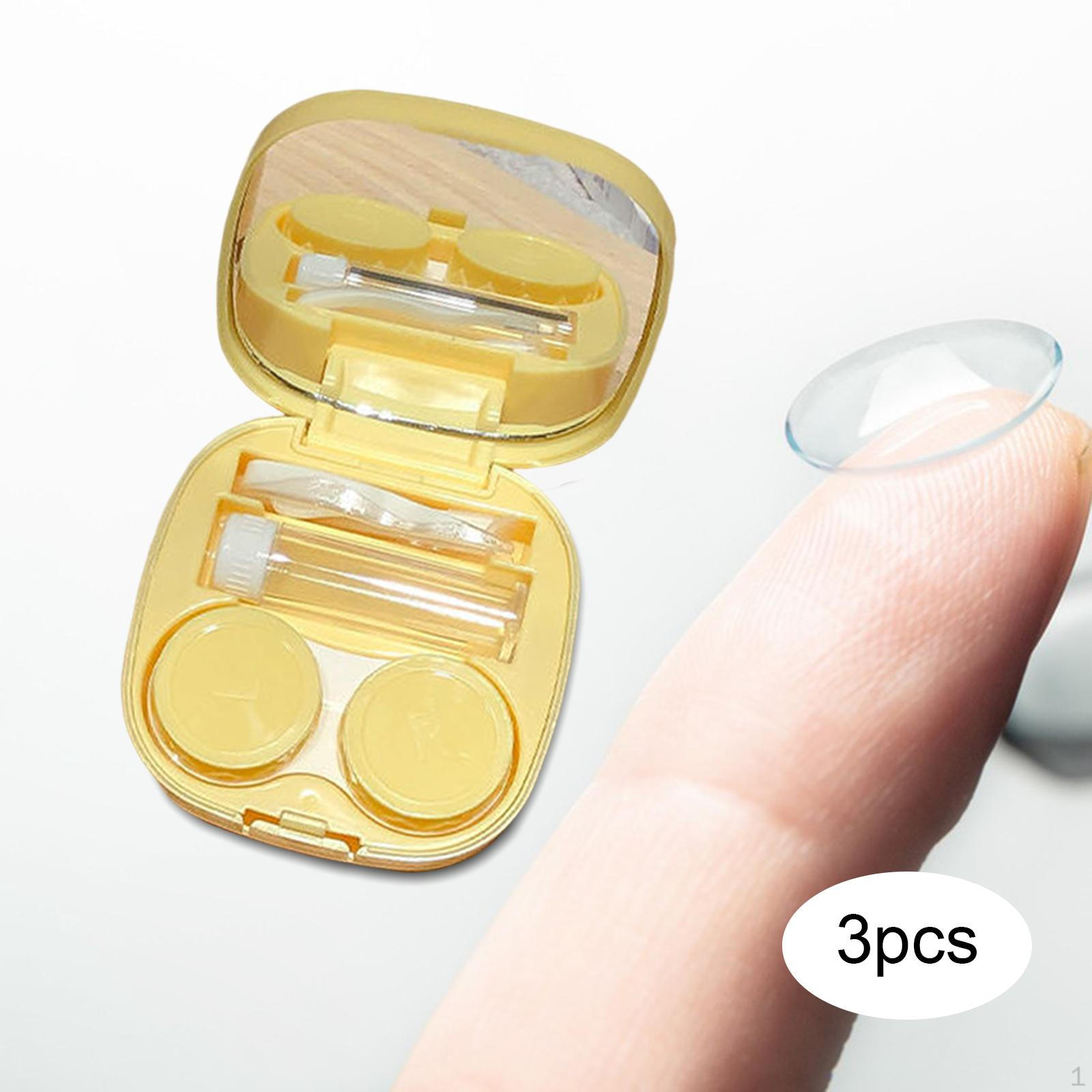 3 Pieces Portable Eye Caps Box for Women Lightweight 7x7x2.5cm with Accessory жёлтый
3 Pieces Portable Eye Caps Box for Women Lightweight 7x7x2.5cm with Accessory жёлтый