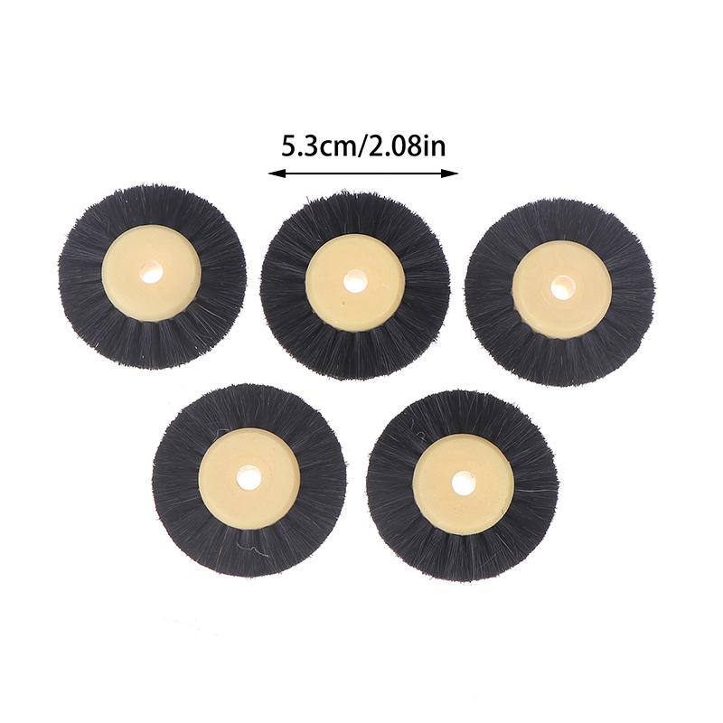 Набор из 5 полировальных щеток с черной коричневой щетиной, абразивная полировальная щетка с желтым пластиковым центром, ювелирные инструменты
Набор из 5 полировальных щеток с черной коричневой щетиной, абразивная полировальная щетка с желтым пластиковым центром, ювелирные инструменты