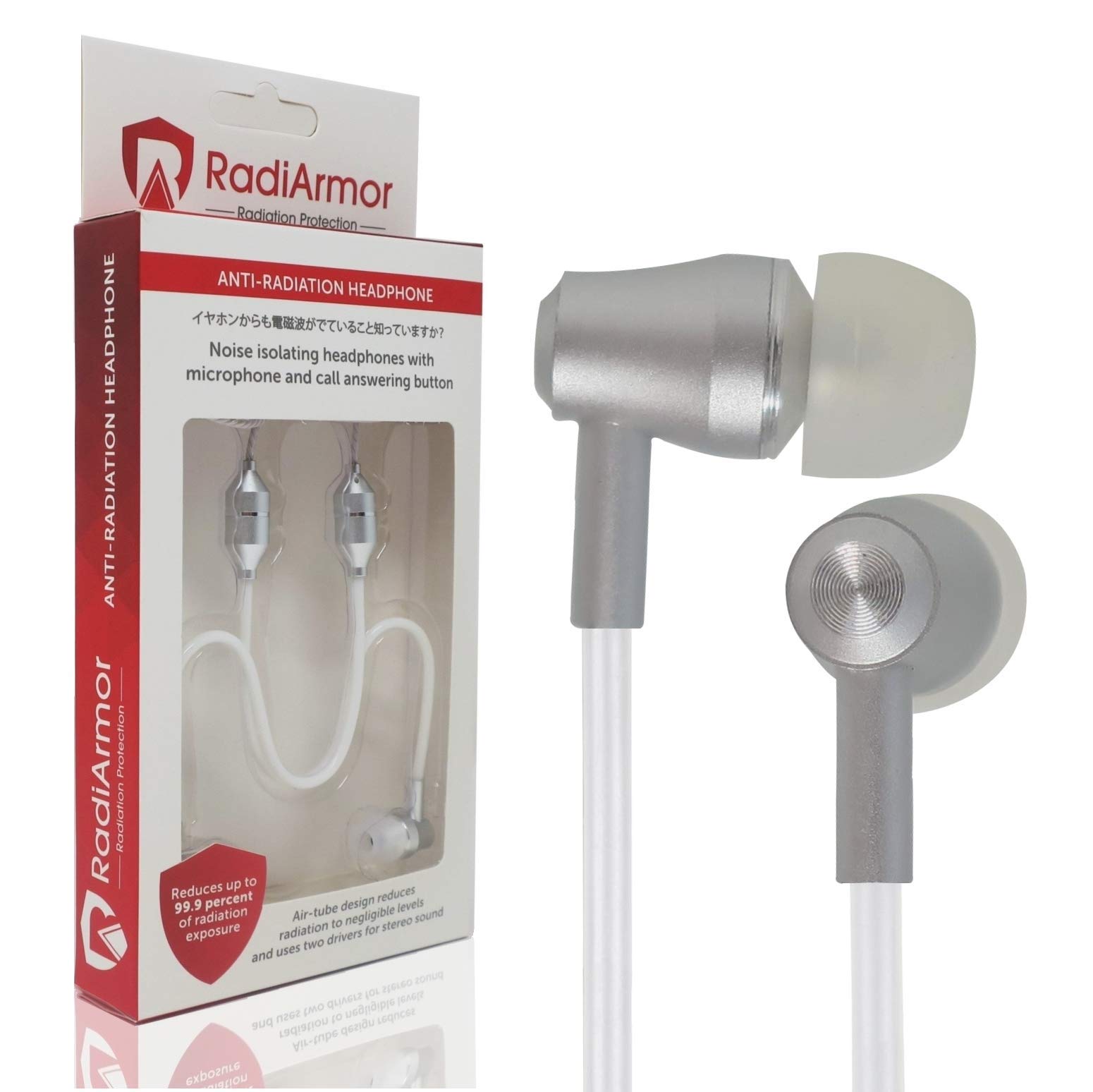 RadiArmor electromagnetic wave prevention electromagnetic wave cut air tube Noise cut earphones. 99% earphones. type. (white) белый
RadiArmor electromagnetic wave prevention electromagnetic wave cut air tube Noise cut earphones. 99% earphones. type. (white) белый