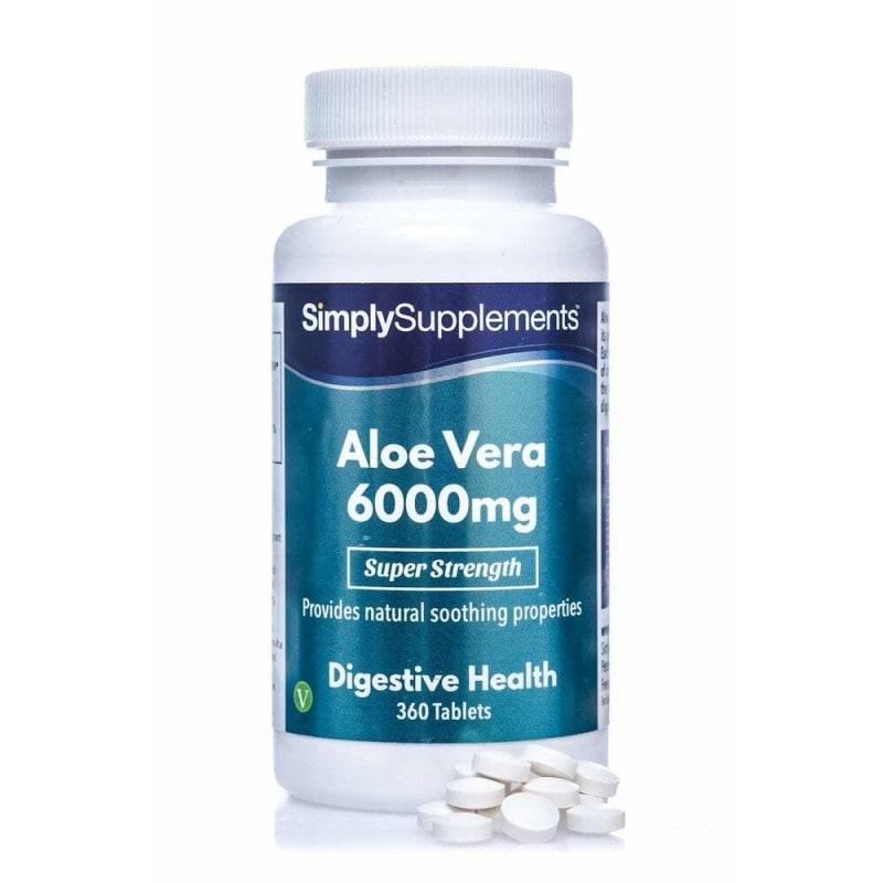 SimplySupplements Aloe Vera 6000 mg, Digestive Health 360 Tablets
SimplySupplements Aloe Vera 6000 mg, Digestive Health 360 Tablets