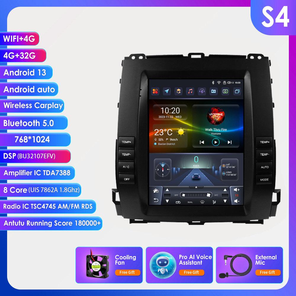Ossuret Android Автомагнітола для Toyota Land Cruiser Prado 120 2002-2009 Lexus GX470 Мультимедійний Вертикальний Екран Carplay Інтелектуальний Android Auto Плеєр S4 8Core 4G 32G AI
Ossuret Android Автомагнітола для Toyota Land Cruiser Prado 120 2002-2009 Lexus GX470 Мультимедійний Вертикальний Екран Carplay Інтелектуальний Android Auto Плеєр S4 8Core 4G 32G AI