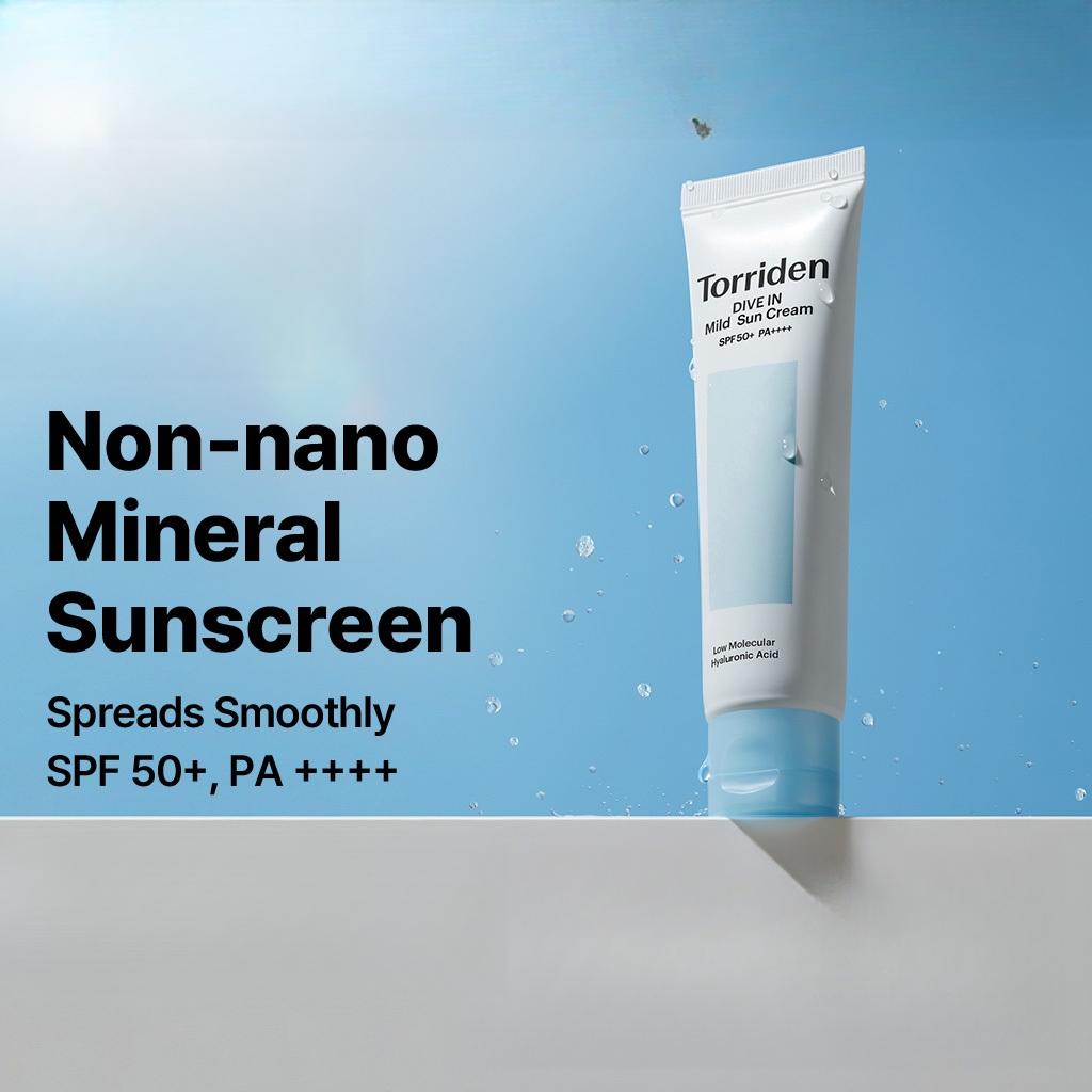 Torriden DIVE IN Mild Sunblock - Мягкий минеральный солнцезащитный крем для естественного тонуса, идеальная защита от ультрафиолета, SPF 50+ PA++++, 60мл 60ml
Torriden DIVE IN Mild Sunblock - Мягкий минеральный солнцезащитный крем для естественного тонуса, идеальная защита от ультрафиолета, SPF 50+ PA++++, 60мл 60ml