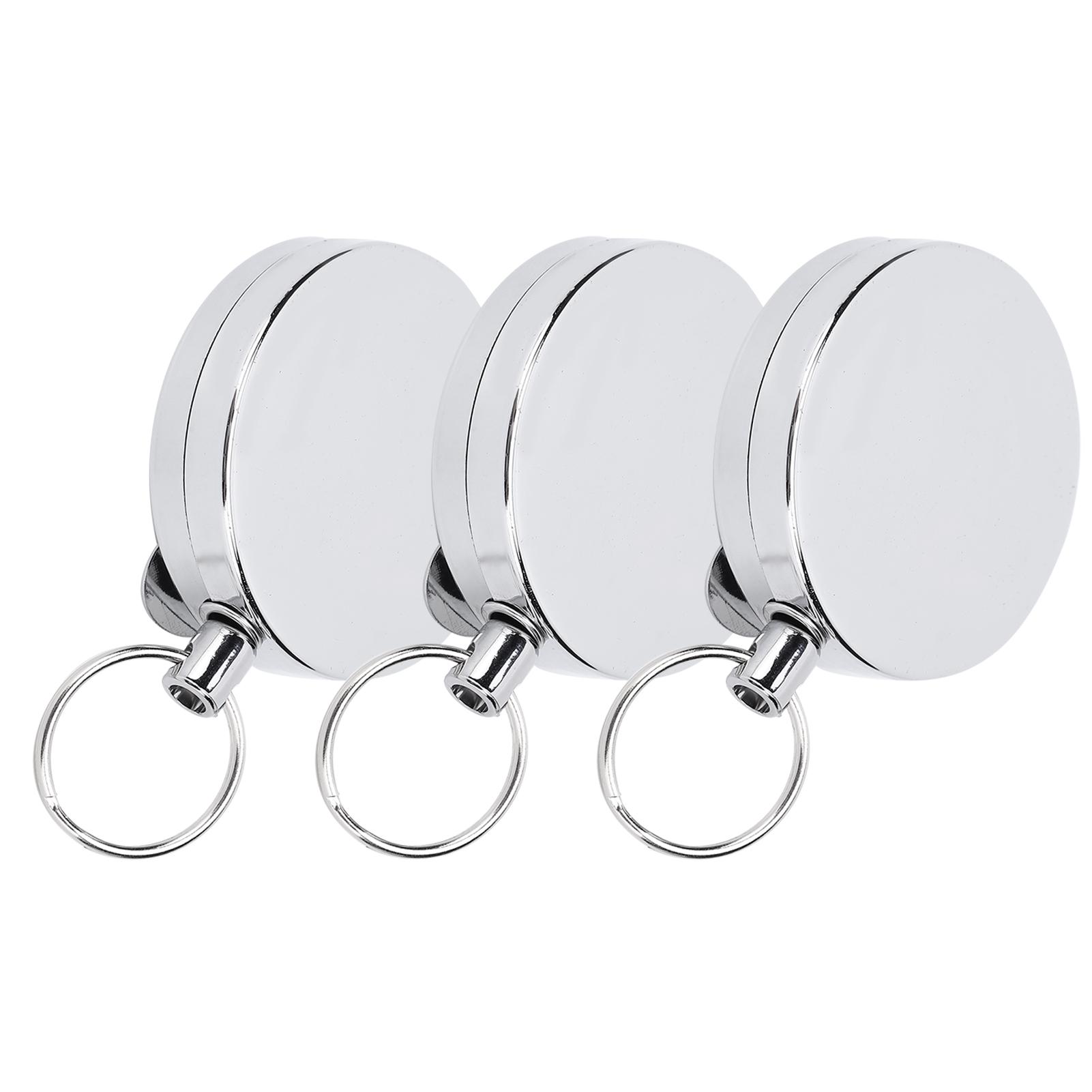 3Pcs set Retractable Keyring High Resilience Metal Wire Keychains AntiTheft Belt Clip
3Pcs set Retractable Keyring High Resilience Metal Wire Keychains AntiTheft Belt Clip
