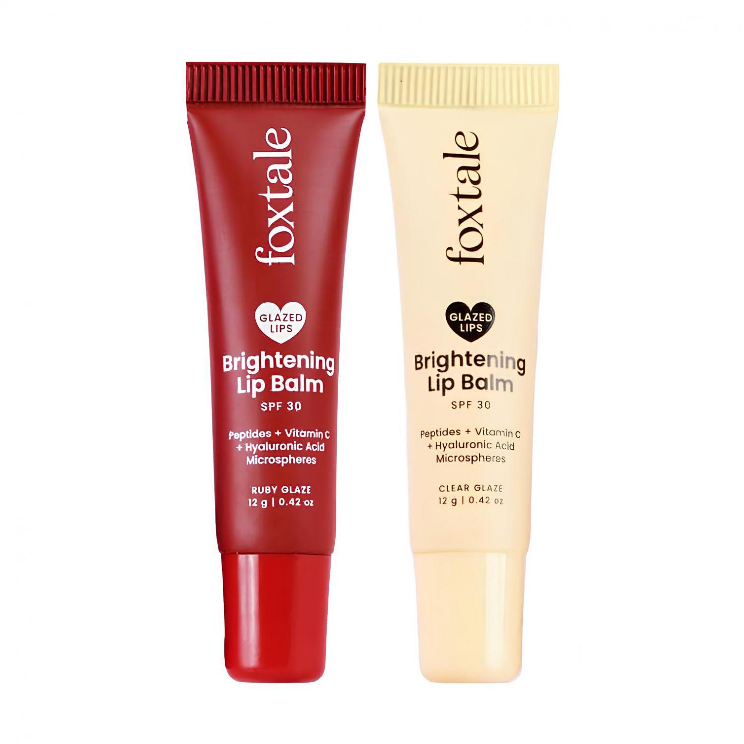 Lip Balm Lightening Set: Ruby and Clear (2 x 12 g), Brightening Lip Balm Ruby + Clear Glaze Set, Foxtale
Lip Balm Lightening Set: Ruby and Clear (2 x 12 g), Brightening Lip Balm Ruby + Clear Glaze Set, Foxtale