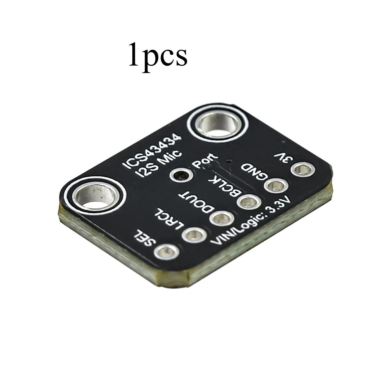 ICS-43434 I2S 3.3V MEMS microphone Module Breakout Low cost Low Pass Filter Mini-module
ICS-43434 I2S 3.3V MEMS microphone Module Breakout Low cost Low Pass Filter Mini-module