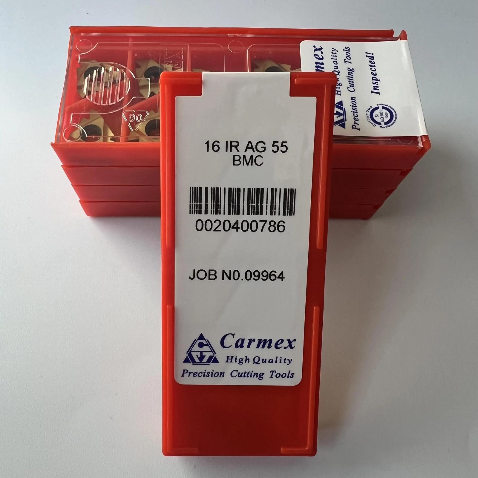 Оригінал / 16IRAG55 BMC / Промислові змінні твердосплавні пластини 10 шт.
Оригінал / 16IRAG55 BMC / Промислові змінні твердосплавні пластини 10 шт.