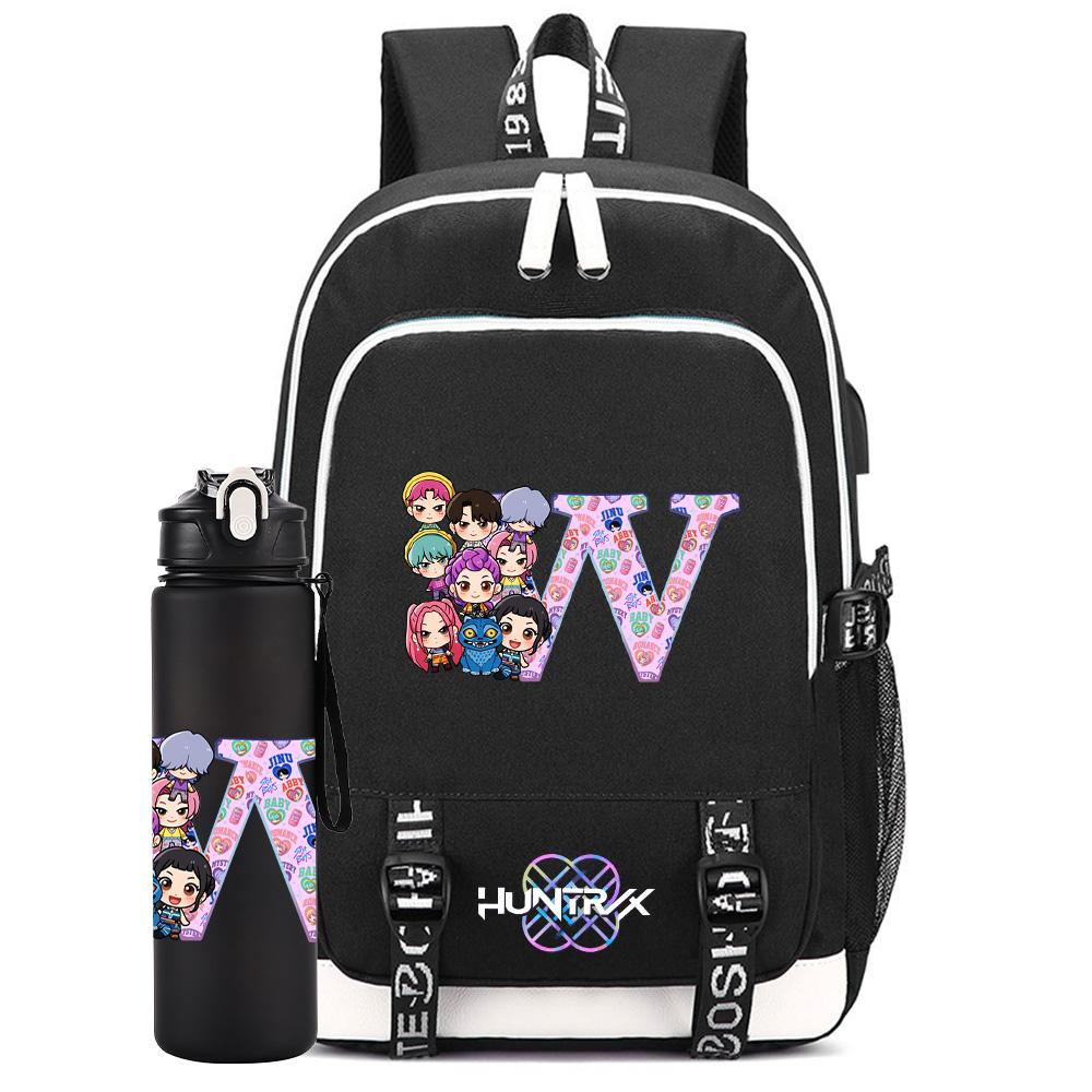 2Pcs/set 26 English Letter K-pop Backpack Large Capacity Bookbag With 750ml Water Bottler Laptop Student Boy Girl SchoolBag waterproof Travel Bag Gift
2Pcs/set 26 English Letter K-pop Backpack Large Capacity Bookbag With 750ml Water Bottler Laptop Student Boy Girl SchoolBag waterproof Travel Bag Gift