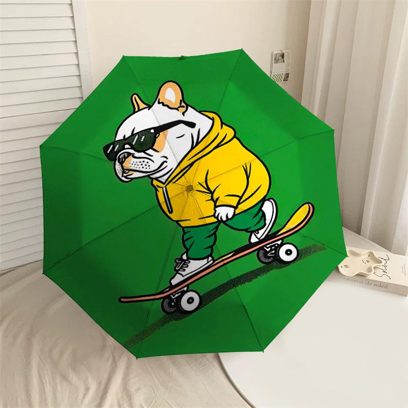 1PC skateboarding dogUmbrella-8-Rib Reinforced, Automatic Open, Lightweight & Durable, Cute Fashion Accessory for Outdoor-P151
1PC skateboarding dogUmbrella-8-Rib Reinforced, Automatic Open, Lightweight & Durable, Cute Fashion Accessory for Outdoor-P151