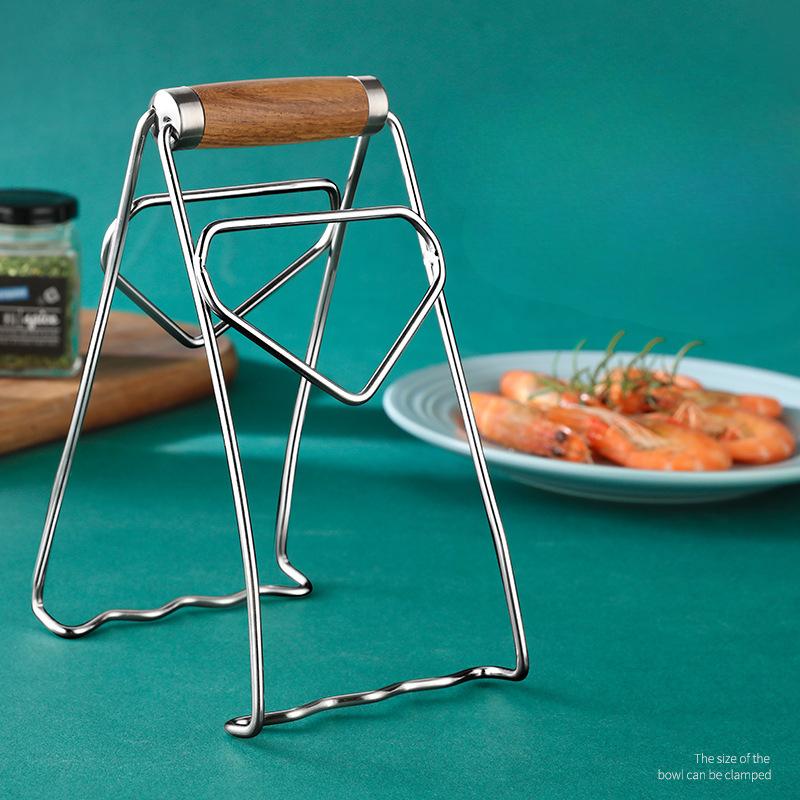 Rosewood-handled Plate Holder Kitchen Small Tools Heat-insulating Bowl Picker Steaming Plate Holder Bowl and Plate Holder Stainless steel Taishan
Rosewood-handled Plate Holder Kitchen Small Tools Heat-insulating Bowl Picker Steaming Plate Holder Bowl and Plate Holder Stainless steel Taishan