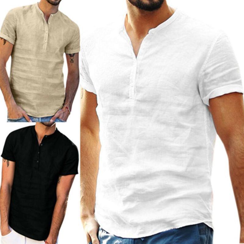 Мужчины Лето Короткие рукава Рубашка Loose Fit Случайный Удобный Ти футболки V-Neck Топы
Мужчины Лето Короткие рукава Рубашка Loose Fit Случайный Удобный Ти футболки V-Neck Топы