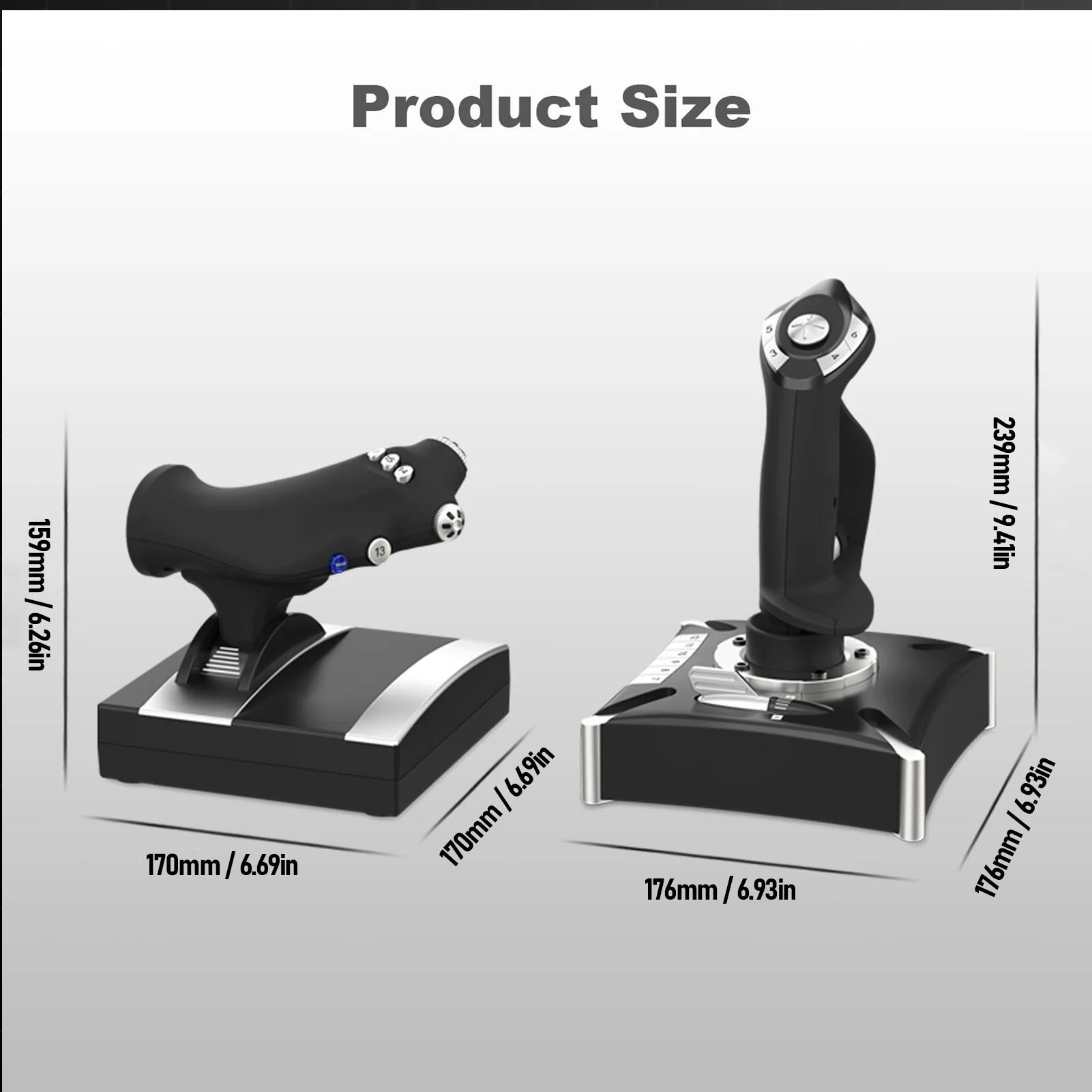 Flight Simulation Joystick with Vibration Function Flight Simulator Control for Series X S Wins7 8 10 11 чорний
Flight Simulation Joystick with Vibration Function Flight Simulator Control for Series X S Wins7 8 10 11 чорний