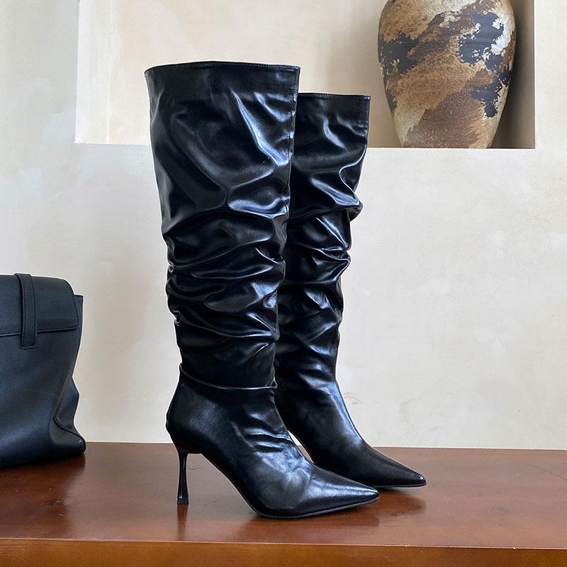 Мода Мода Плиссированные Женские Сапоги до Колена на Тонком Каблуке Обувь Заостренный Носок Женские Современные Сапоги Обувь Слипоны Женские Туфли 35 чёрный
Мода Мода Плиссированные Женские Сапоги до Колена на Тонком Каблуке Обувь Заостренный Носок Женские Современные Сапоги Обувь Слипоны Женские Туфли 35 чёрный
