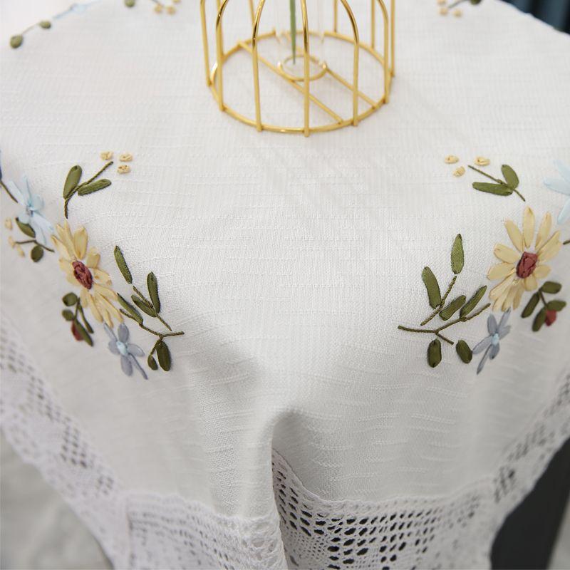 and Linen Bedside Table Cover Cloth Dustproof Refrigerator Freezer Lace Small Square Towel Cover Cloth Microwave Oven Pastoral Fabric Craft Tablecloth Milky White Slub Cloth Fresh Chrysanthemum 75*75
and Linen Bedside Table Cover Cloth Dustproof Refrigerator Freezer Lace Small Square Towel Cover Cloth Microwave Oven Pastoral Fabric Craft Tablecloth Milky White Slub Cloth Fresh Chrysanthemum 75*75