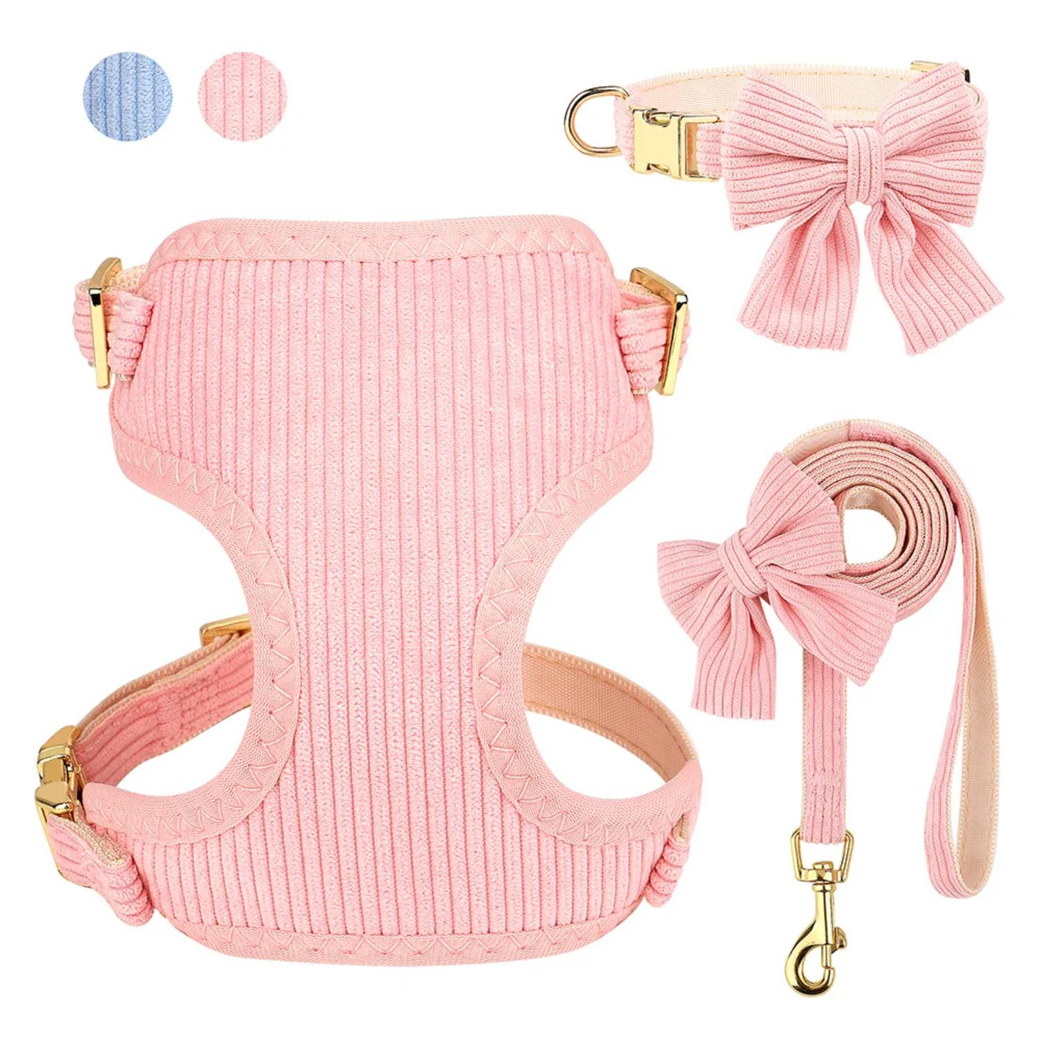 New Adorable Pink Bowtie Dog Collar Leash Set - Soft Vest Harness for Small and Medium Dogs - Perfect for Outdoor Walking S
New Adorable Pink Bowtie Dog Collar Leash Set - Soft Vest Harness for Small and Medium Dogs - Perfect for Outdoor Walking S