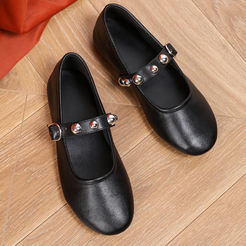 Балетки для женщин Весенний дизайн с заклепками Ремешок с пряжкой Мягкая кожа Женская обувь Легкая Удобная Повседневная Женская обувь 35
Балетки для женщин Весенний дизайн с заклепками Ремешок с пряжкой Мягкая кожа Женская обувь Легкая Удобная Повседневная Женская обувь 35