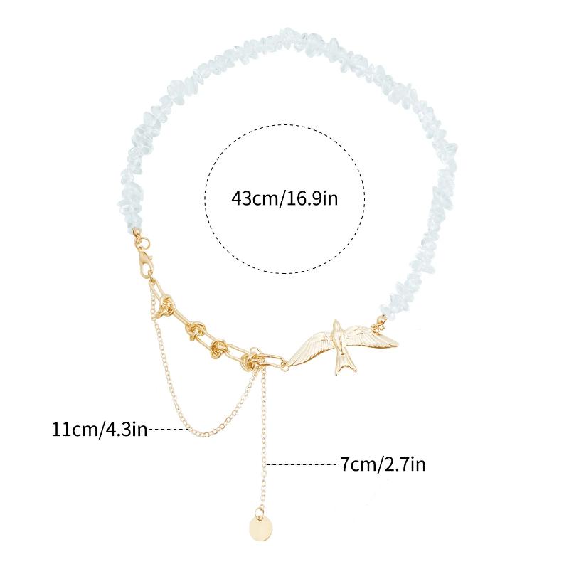 New Elegant Irregular Crystal Tassel Chain Swallow Pendant Necklace For Women Vintage Creative Chocker Necklace Wedding Jewelry
New Elegant Irregular Crystal Tassel Chain Swallow Pendant Necklace For Women Vintage Creative Chocker Necklace Wedding Jewelry