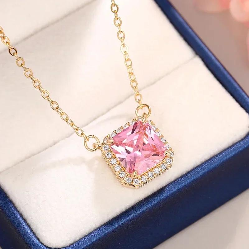 2026 New Pink Cubic Zirconia Pendant Necklace for Women s High end Fashion Zircon Engagement Fashion Women s Accessories 45cm
2026 New Pink Cubic Zirconia Pendant Necklace for Women s High end Fashion Zircon Engagement Fashion Women s Accessories 45cm
