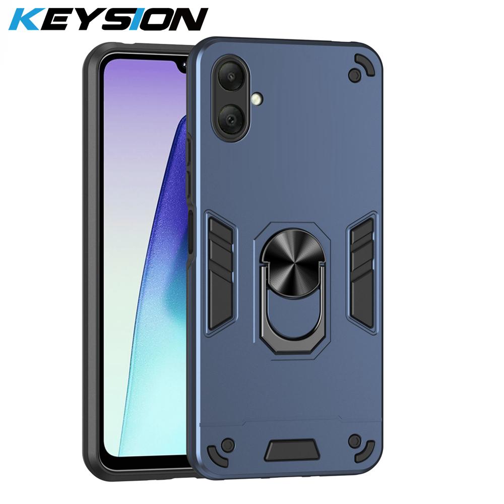 KEYSION Shockproof Armor Case for Samsung A07 4G A05 A04 Soft Silicone+PC Metal Ring Stand Phone Back Cover for Galaxy A06 5G for Samsung A07
KEYSION Shockproof Armor Case for Samsung A07 4G A05 A04 Soft Silicone+PC Metal Ring Stand Phone Back Cover for Galaxy A06 5G for Samsung A07