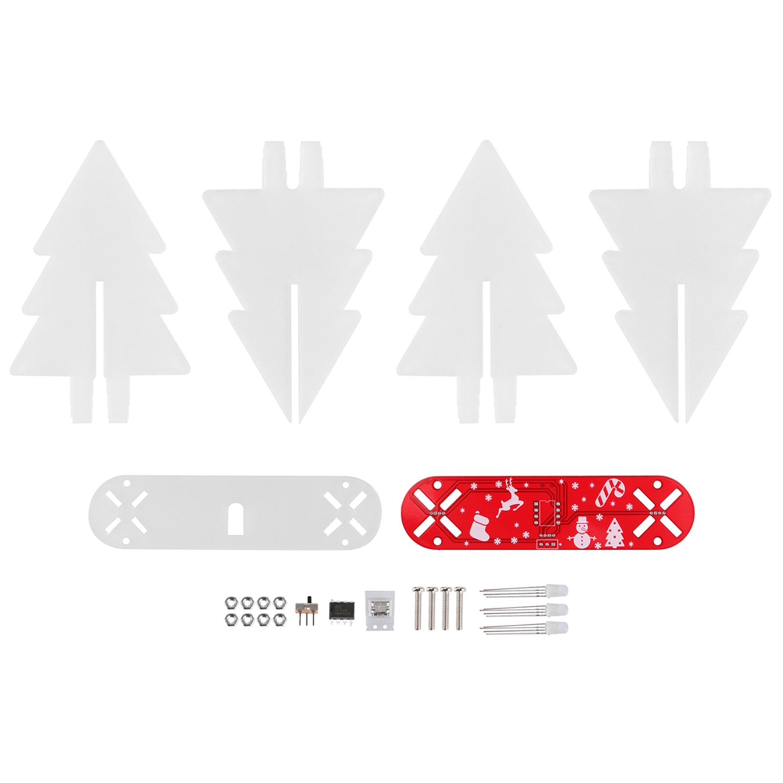 DIY 3 Dimensional Christmas Tree Electronic LED Circuit Kit for Home Desktop Decoration красный
DIY 3 Dimensional Christmas Tree Electronic LED Circuit Kit for Home Desktop Decoration красный