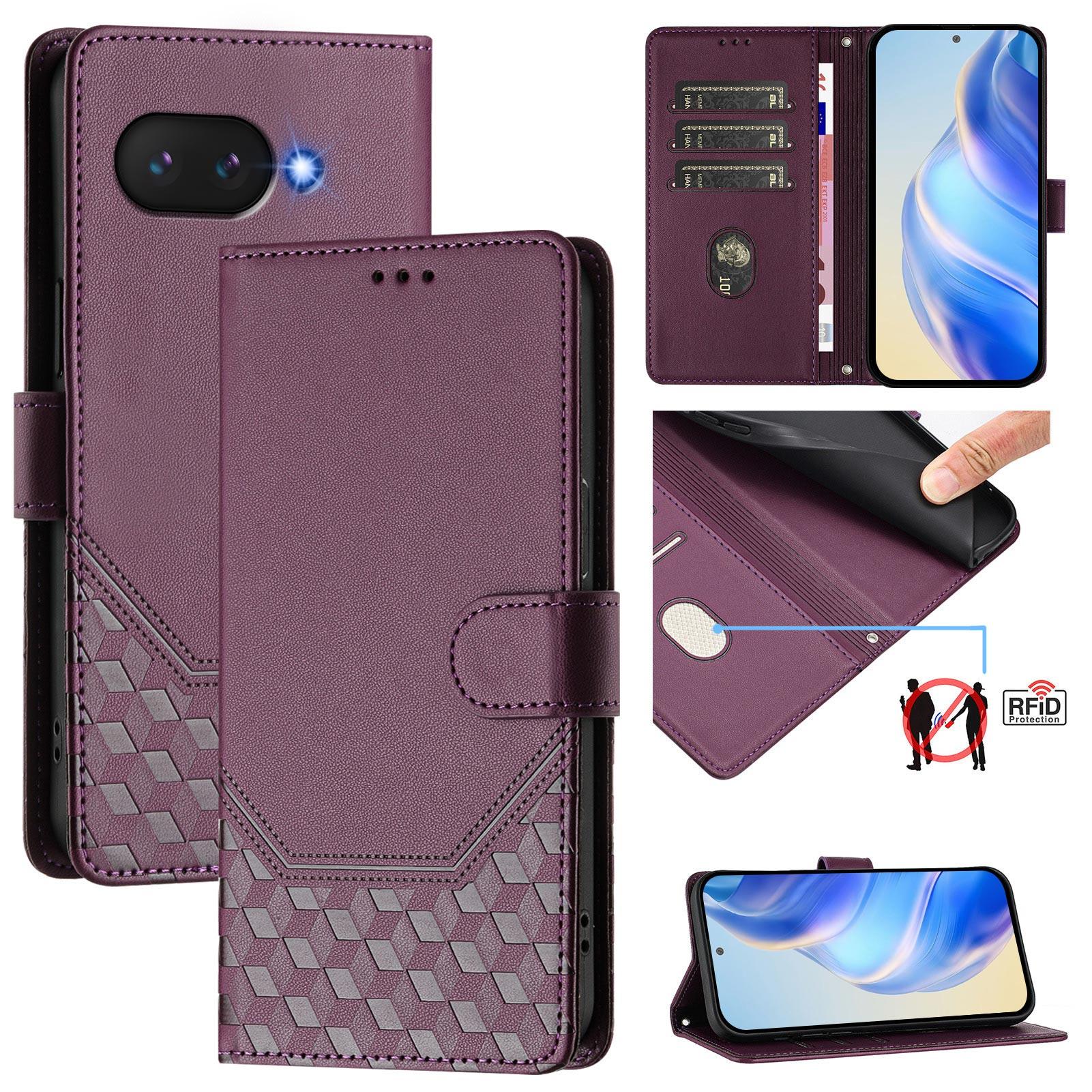 For Google Pixel 9a Case Imprinted Honeycomb RFID Blocking Leather Phone Cover with Strap F
For Google Pixel 9a Case Imprinted Honeycomb RFID Blocking Leather Phone Cover with Strap F
