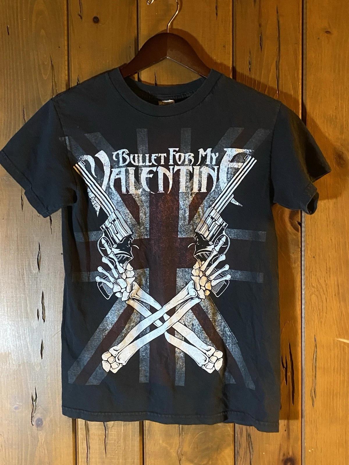 Винтажная футболка Bullet For My Valentine Union Jack Skeleton Guns - Размер S - Y2K 4XL
Винтажная футболка Bullet For My Valentine Union Jack Skeleton Guns - Размер S - Y2K 4XL