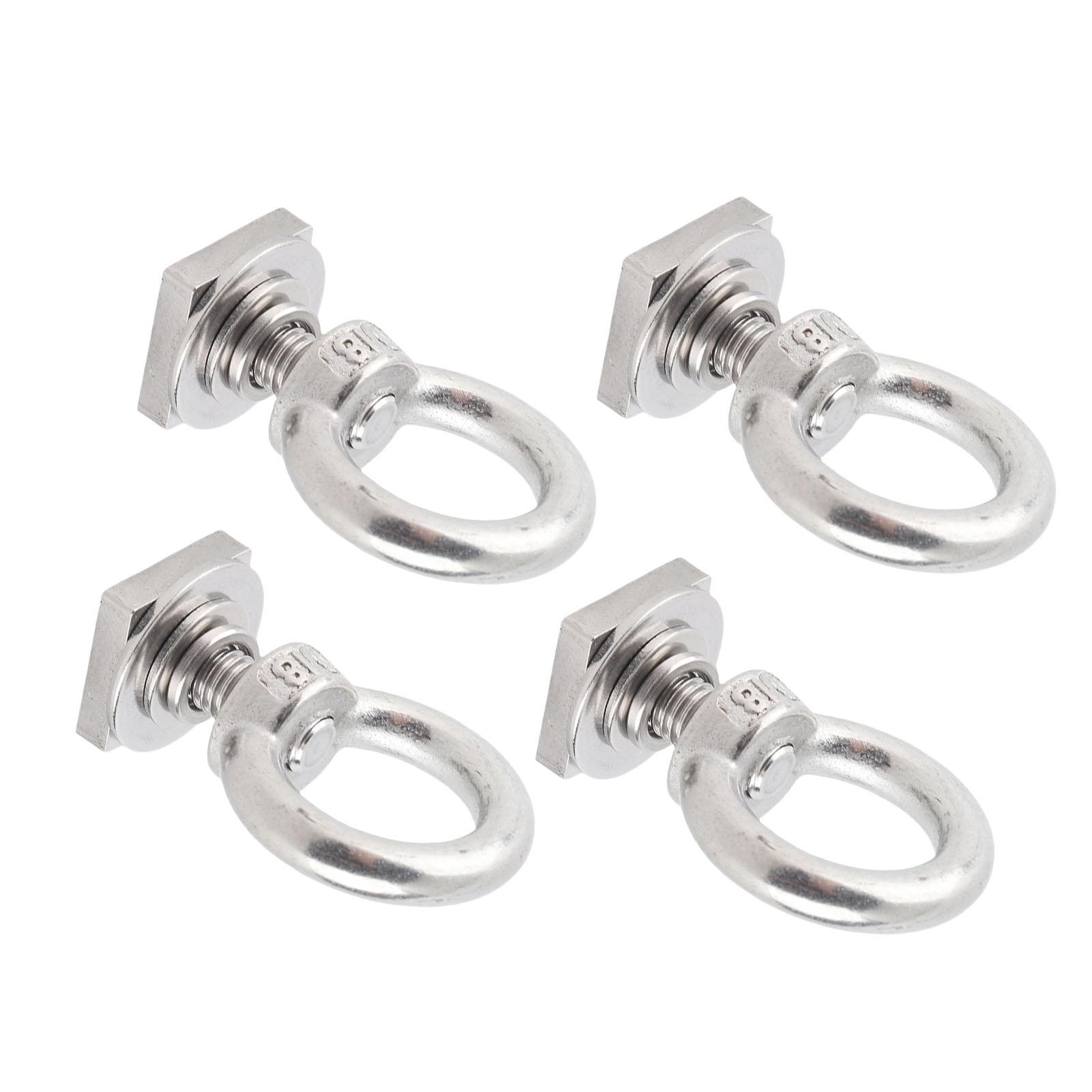 4PCS T Track Mount Tie Down M8 Sturdy Stainless Steel T Slot Tie Down s for Holding Bungee Cord Rope Hooks
4PCS T Track Mount Tie Down M8 Sturdy Stainless Steel T Slot Tie Down s for Holding Bungee Cord Rope Hooks