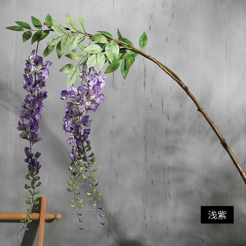 Wedding ceiling decoration rattan bean flower watercress flower simulation wisteria flower hotel decoration large single wisteria flower світло-фіолетового кольору
Wedding ceiling decoration rattan bean flower watercress flower simulation wisteria flower hotel decoration large single wisteria flower світло-фіолетового кольору