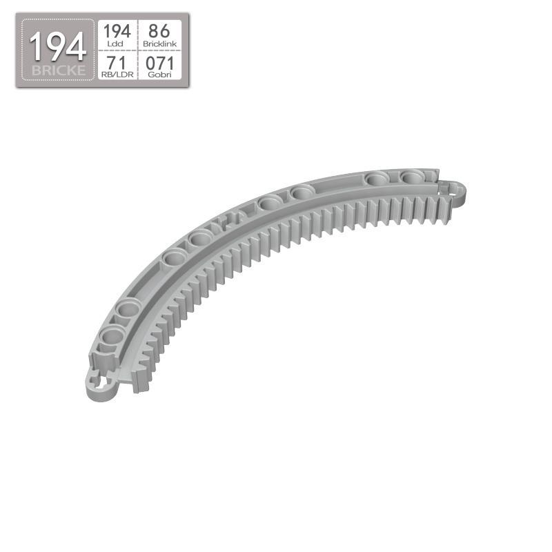 Circular Rack Gear Building Blocks (11x11) Compatible with LEGO Parts - BRICKE 24121 Piece светло-серый
Circular Rack Gear Building Blocks (11x11) Compatible with LEGO Parts - BRICKE 24121 Piece светло-серый