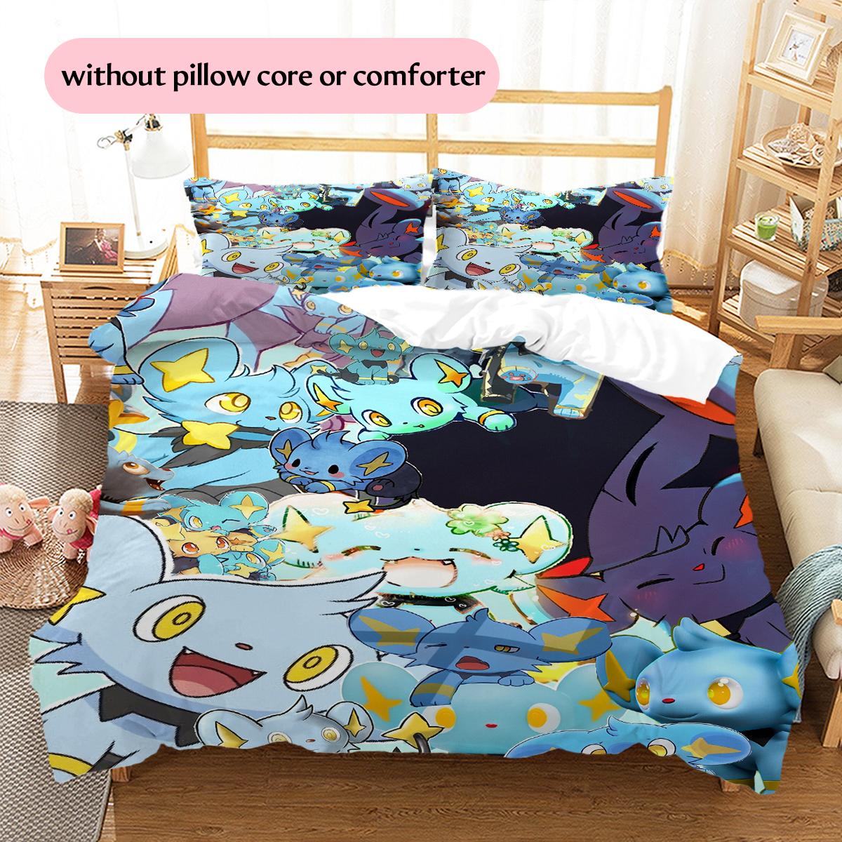 Cartoon Pokémon Pattern Bedding Home Decoration Birthday Gift (1 * duvet cover + 2 * pillowcase, without core) 135x200cm
Cartoon Pokémon Pattern Bedding Home Decoration Birthday Gift (1 * duvet cover + 2 * pillowcase, without core) 135x200cm