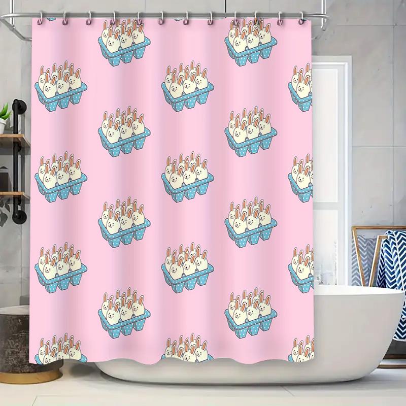 Cute Rabbit Shower Curtain Woodland Animal Bathroom Decor Easter Bunny Washable Fabric Backdrop For Kids Room W60H190(CM)-1 Pcs
Cute Rabbit Shower Curtain Woodland Animal Bathroom Decor Easter Bunny Washable Fabric Backdrop For Kids Room W60H190(CM)-1 Pcs