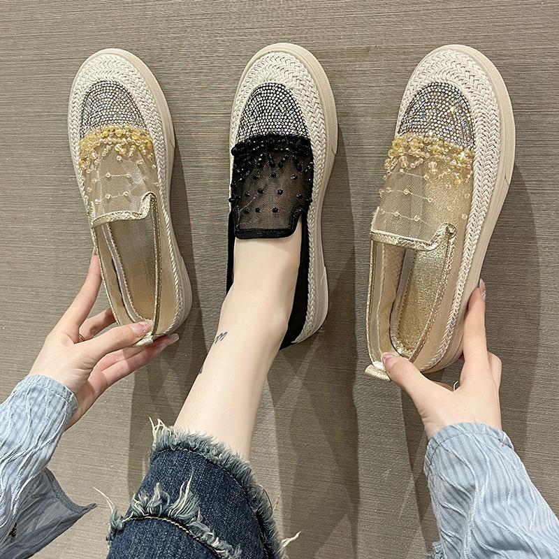 Loafers women s 2025 new summer versatile mesh one-pedal soft-soled rhinestone flats single shoes 40 золотий
Loafers women s 2025 new summer versatile mesh one-pedal soft-soled rhinestone flats single shoes 40 золотий