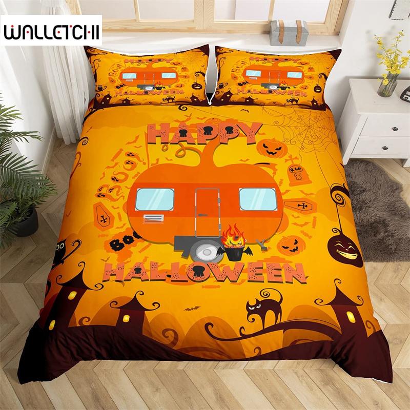 Happy Halloween Duvet Cover King Pumpkin Lantern Camping Car Bedding Set For Kids Boys Girl Bedroom Cartoon Festival Quilt Cover EU single(135x200cm)
Happy Halloween Duvet Cover King Pumpkin Lantern Camping Car Bedding Set For Kids Boys Girl Bedroom Cartoon Festival Quilt Cover EU single(135x200cm)