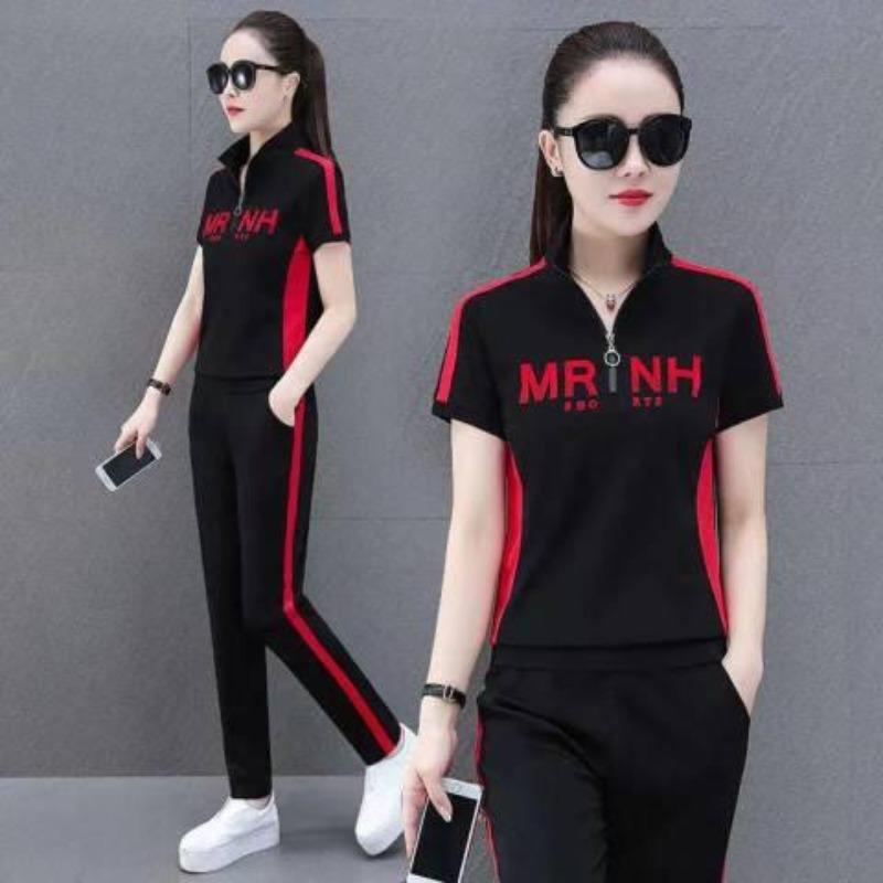 Fashionable Casual Short-sleeved Trousers Suit for Women, Summer Temperament Splicing, Sporty Loose Slimming Two-piece Set XXXXL чорний
Fashionable Casual Short-sleeved Trousers Suit for Women, Summer Temperament Splicing, Sporty Loose Slimming Two-piece Set XXXXL чорний