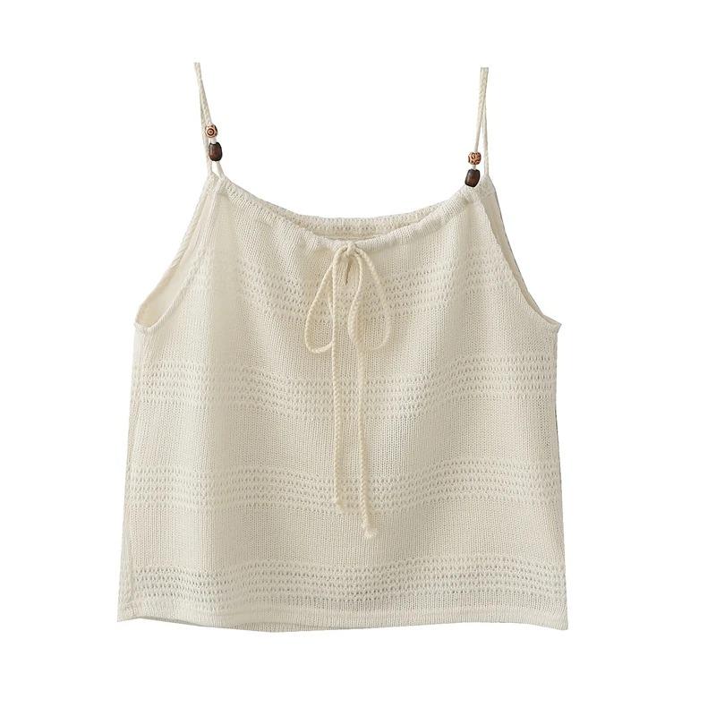 Womens Solid Color Hollow Knit Cami Top with Beaded Straps OneSize абрикосовый
Womens Solid Color Hollow Knit Cami Top with Beaded Straps OneSize абрикосовый
