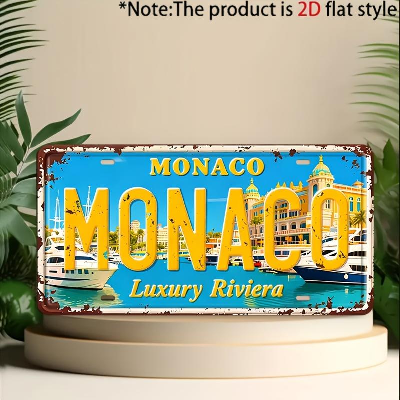 Monaco Luxury Riviera Yacht Marina D Flat Aluminum Metal Tin Sign for Retro Travel Wall Decor Bar Cafe Home Decoration 15x30cm(5.9x7.8inch)
Monaco Luxury Riviera Yacht Marina D Flat Aluminum Metal Tin Sign for Retro Travel Wall Decor Bar Cafe Home Decoration 15x30cm(5.9x7.8inch)
