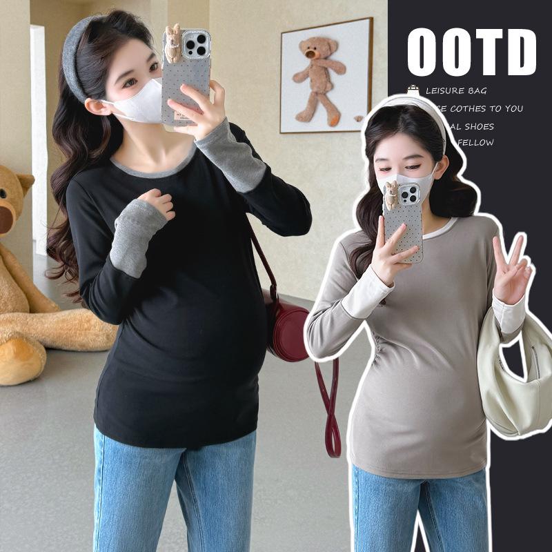 2025 Fall/Winter Maternity Velvet Color Block Base Layer, High Elastic, Round Neck, Long Length Belly Support. 2XL кавовий
2025 Fall/Winter Maternity Velvet Color Block Base Layer, High Elastic, Round Neck, Long Length Belly Support. 2XL кавовий
