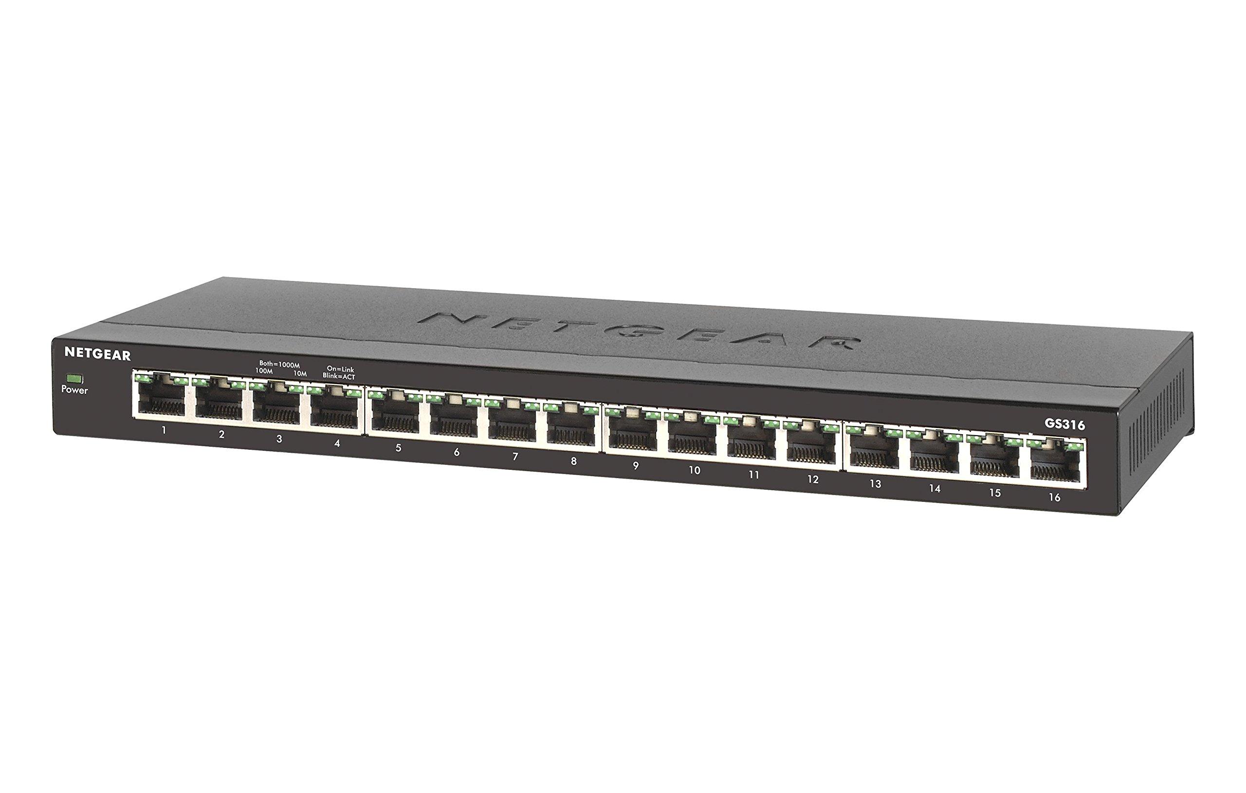 discontinued NETGEAR Tabletop Compact Unmanaged Switching Hub GS316 Gigabit 16 Ports Quiet Fanless Power Saving Design 3 Year Warranty [Manufacturer s чорний
discontinued NETGEAR Tabletop Compact Unmanaged Switching Hub GS316 Gigabit 16 Ports Quiet Fanless Power Saving Design 3 Year Warranty [Manufacturer s чорний