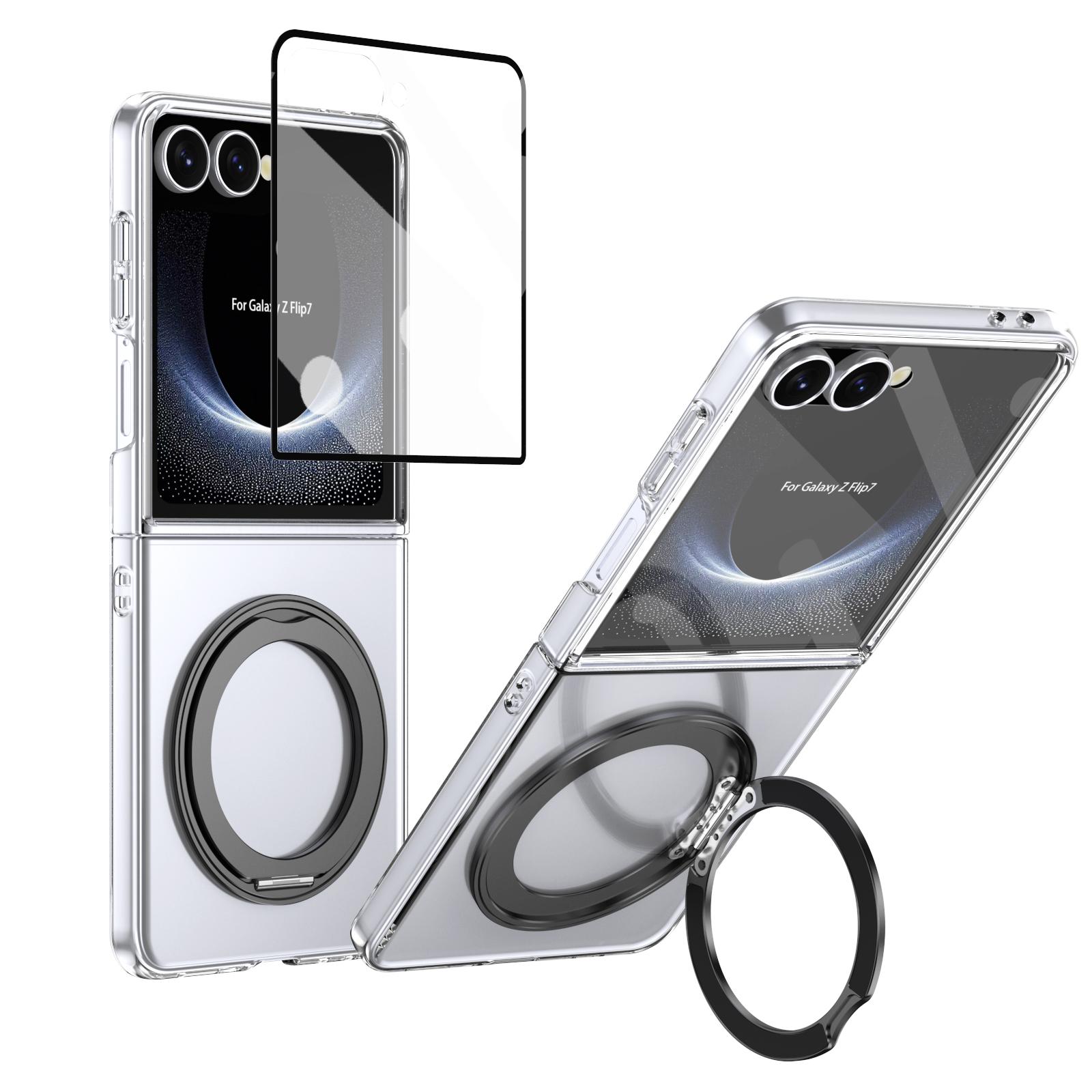 For Samsung Galaxy Z Flip7 6 5 4 3 HD Clear 360° Swivel Bracket Metal Lens Ring Tempered Glass Film Wireless Charging Phone Case For Galaxy Z Flip 3
For Samsung Galaxy Z Flip7 6 5 4 3 HD Clear 360° Swivel Bracket Metal Lens Ring Tempered Glass Film Wireless Charging Phone Case For Galaxy Z Flip 3