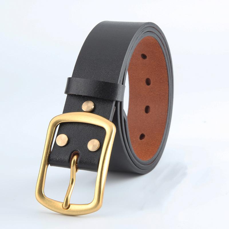 Belt men s leather top layer cowhide copper buckle belt fashion belt factory wholesale business casual trousers belt 130cm
Belt men s leather top layer cowhide copper buckle belt fashion belt factory wholesale business casual trousers belt 130cm